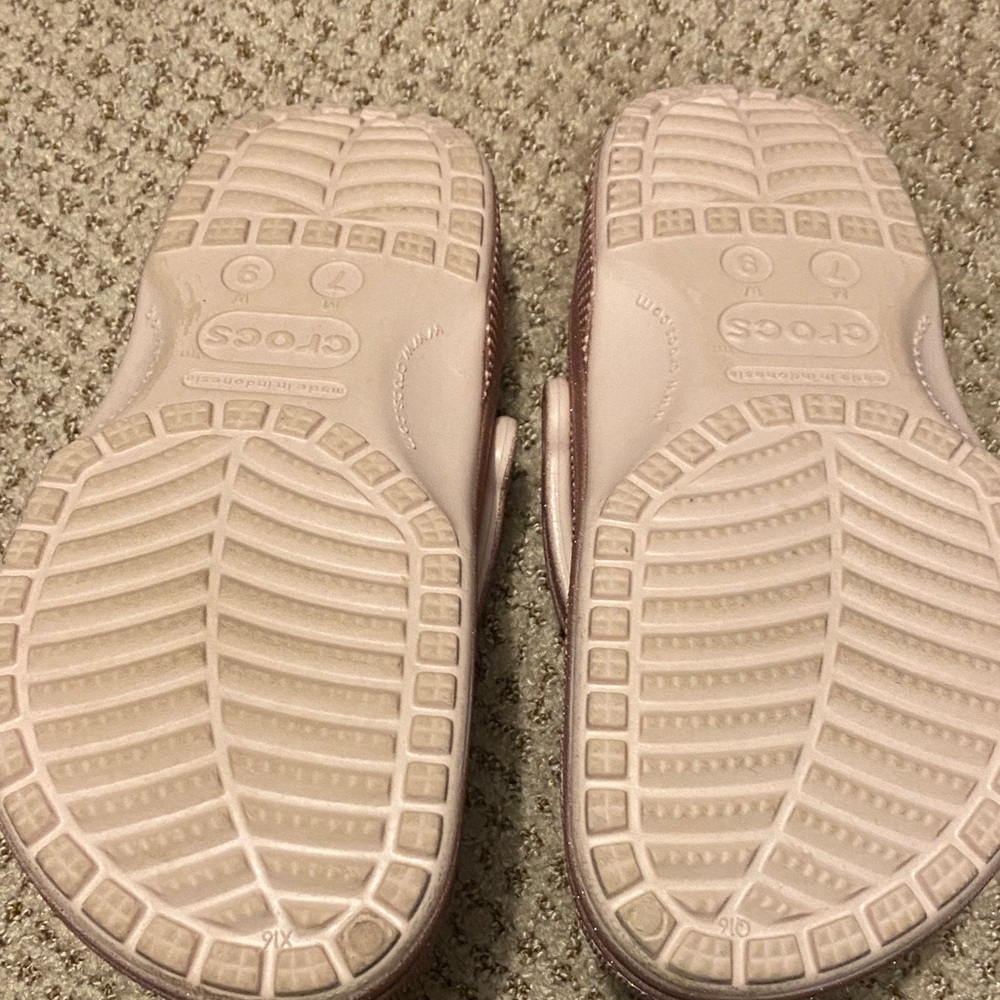 CROCS Sparkle Slippers - Light Pink - Picture 2 of 2